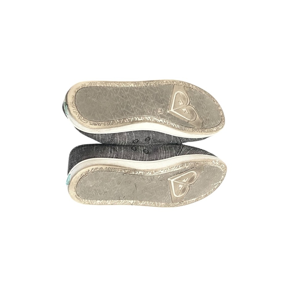 Roxy Women’s Slip-On Casual Shoes Gray Chambray Canvas Sneakers Size 7.5 - Picture 10 of 12